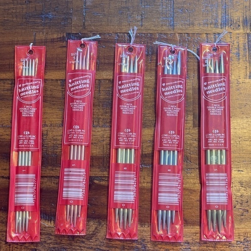 Lot of 5  Knitting Needles Set